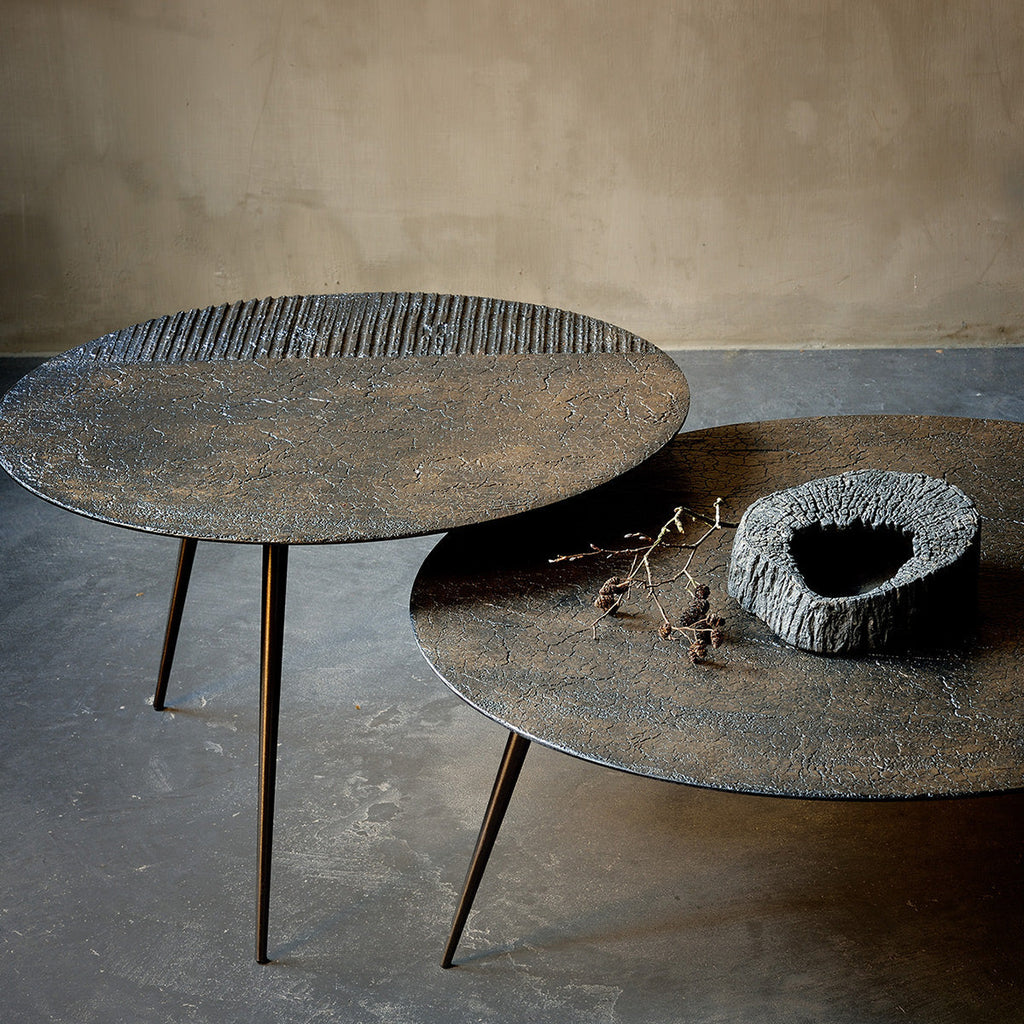 Table basse Luna - Lava - Whisky - Ø 50 x h 45 cm