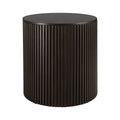 Table d'appoint ronde Roller Max en acajou - Marron