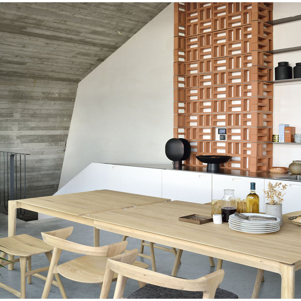 Table à rallonge Bok en chêne - L 160/240 cm