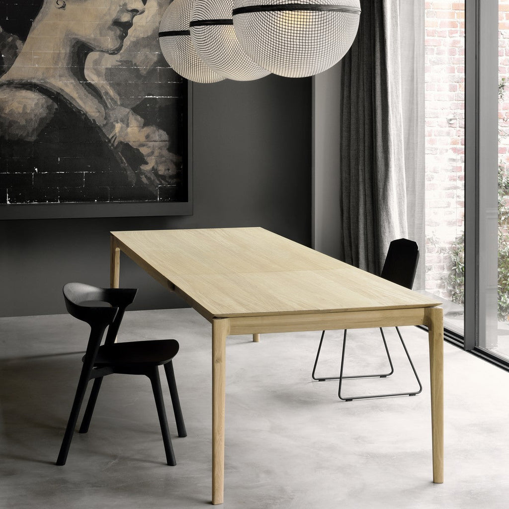 Table à rallonge Bok en chêne - L 160/240 cm