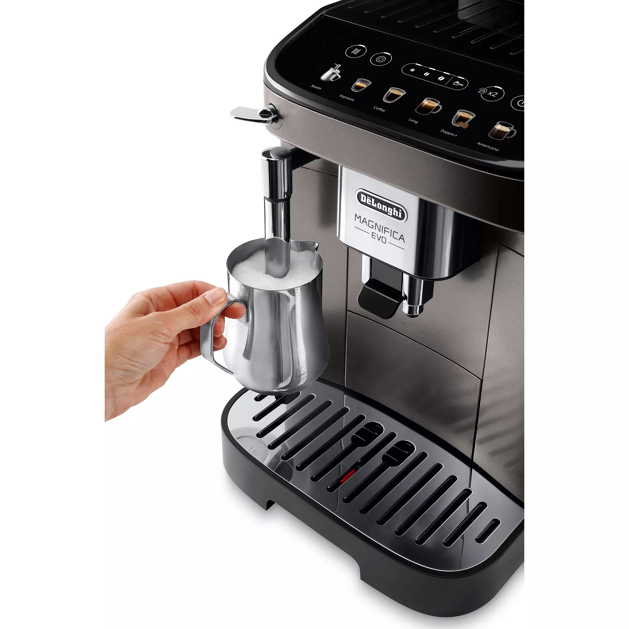 Expresso Broyeur DELONGHI Magnifica Evo titanium