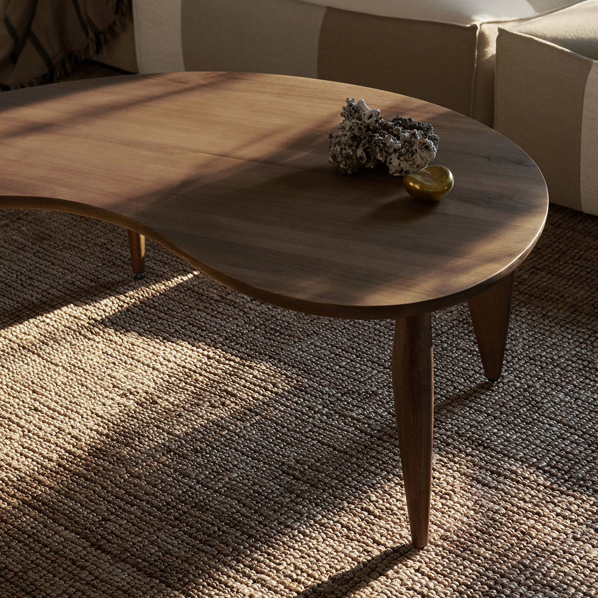 Table basse Feve - Noyer