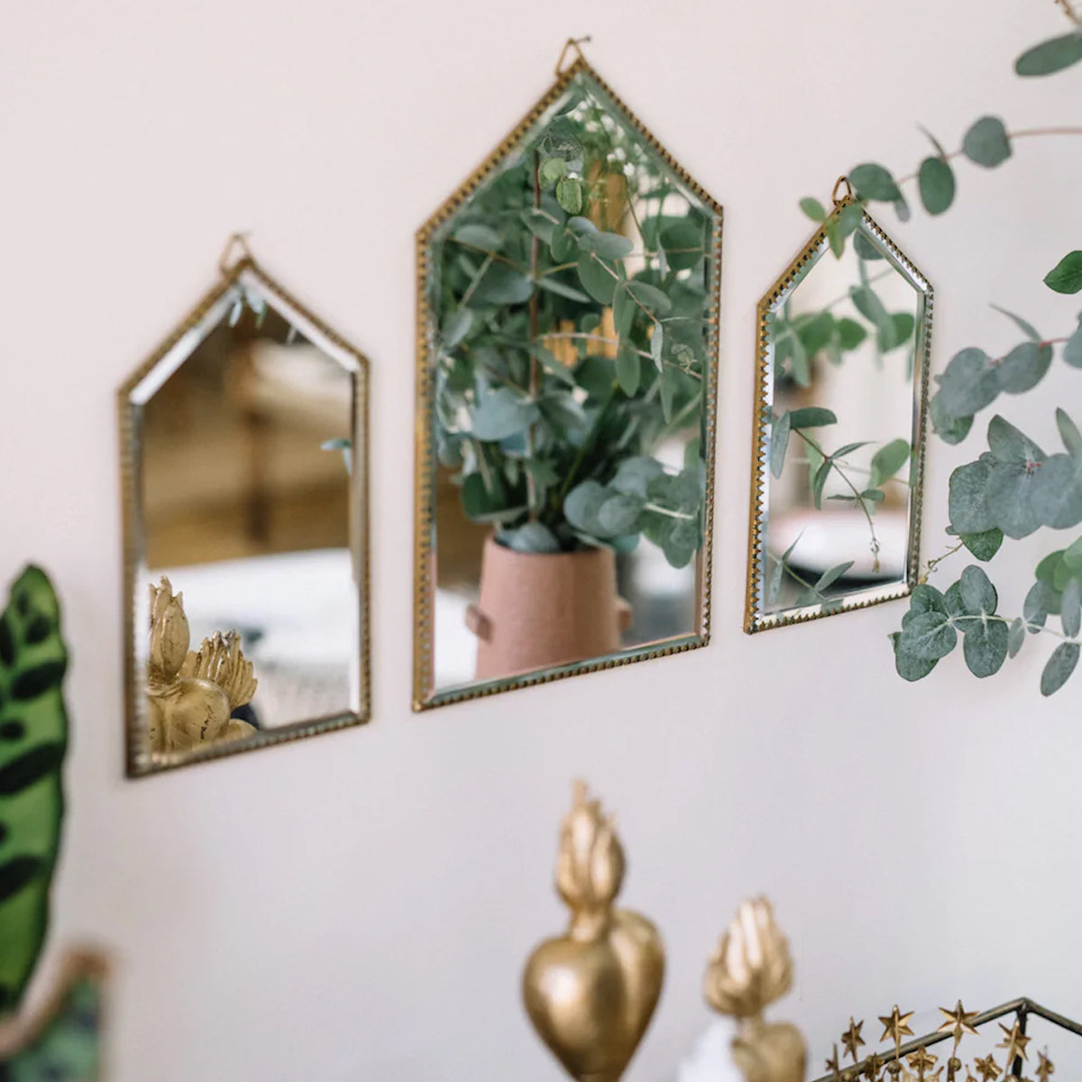 Miroir Temple Petit Or